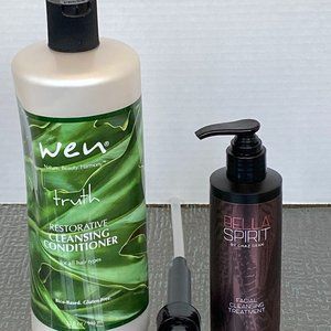 LOT WEN by Chaz Dean Blessings TRUTH RESTORATIVE CLEANSING CONDITIONER 32 OZ &